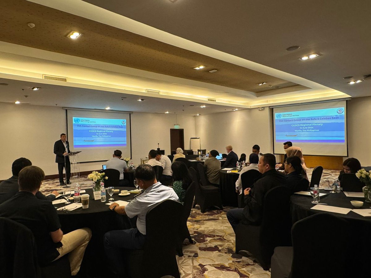 UNODC_MCP's tweet image. Coastguard agencies from 🇮🇩🇲🇾🇵🇭 gathered in Manila from 13-14 June 2024 at the 11th Contact Group on the Sulu and Celebes Seas to enhance trilateral cooperation to counter maritime threats.  #marsec #suluandcelebes