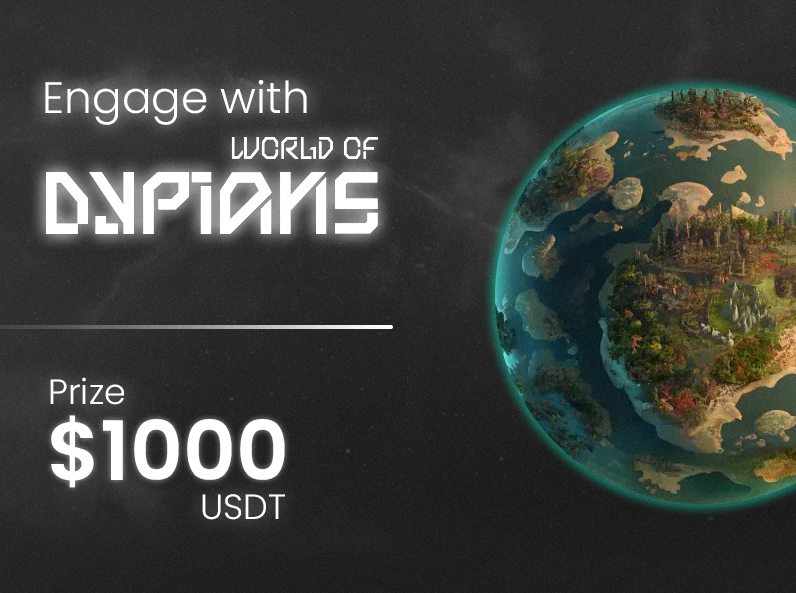 midle_official's tweet photo. NEW CAMPAIGN: Engage with @worldofdypians 🌍

🎮 World of Dypians, the leading BNB Chain gaming ecosystem available on Epic Games, integrates DeFi, Gaming, NFTs, and AI. 🔗

Campaign is live on Midle! 👇

https://t.co/gEPCqQ99hG https://t.co/7k6QxUpjfC
