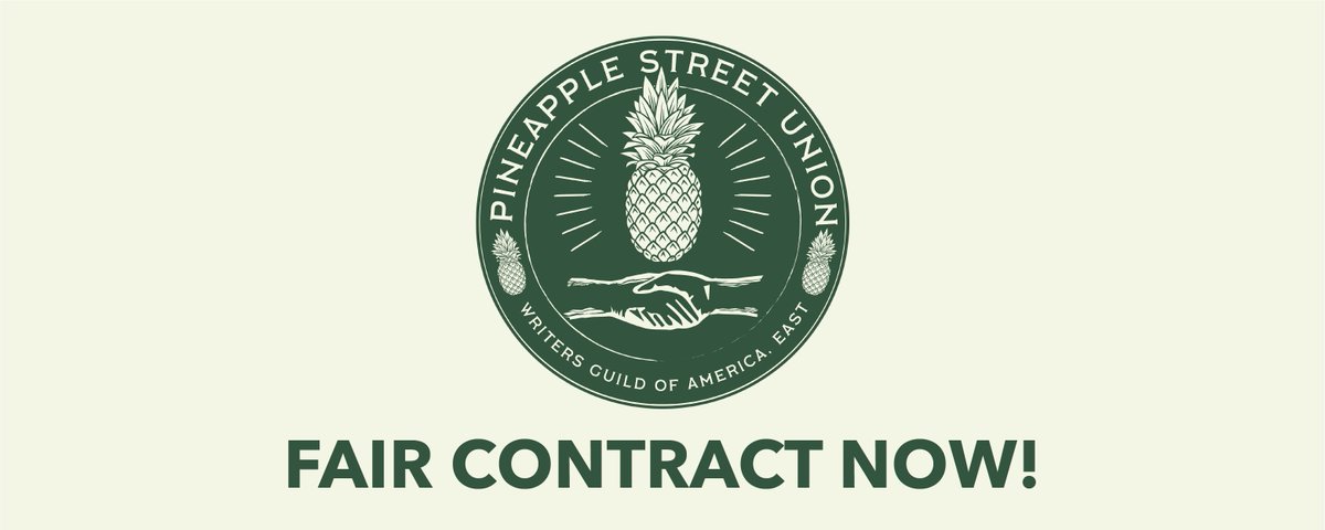 For over a year, the Pineapple Street Union has been bargaining our first contract with @PineappleMedia and <a href="/AudacyCorp/">AudacyCorp</a>. We are so close to a good, fair contract, but management is still holding up the process by denying us three important provisions ➡️