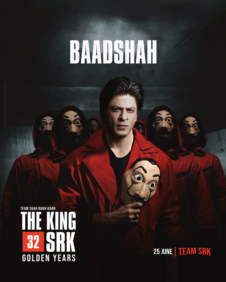 teamsrkfc's tweet photo. Let’s celebrate 32 Years of SRK in Bollywood this June 25th ♥️😍⭐️

#shahrukhkhan #32yearsofshahrukhkhan #baadshahofbollywood https://t.co/M2aAmt1VlE