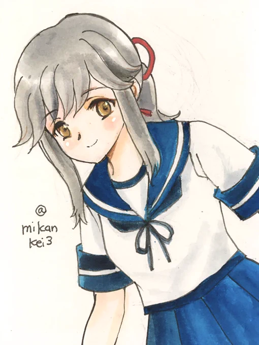 薄雲です#艦これ版深夜の真剣お絵描き60分一本勝負 #艦これ版真剣お絵描き60分一本勝負_20240614 #薄雲 #艦これ 