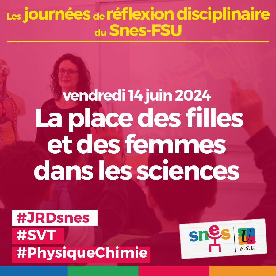 SNESFSU's tweet photo. Comment éviter les freins à l’accès des filles aux filières scientifiques ?
Intervention de Delphine Martinot, professeure en psychologie sociale et spécialiste des inégalités entre les filles et les garçons dans le domaine scolaire
#JRDsnes https://t.co/kIdRQ5Ewep