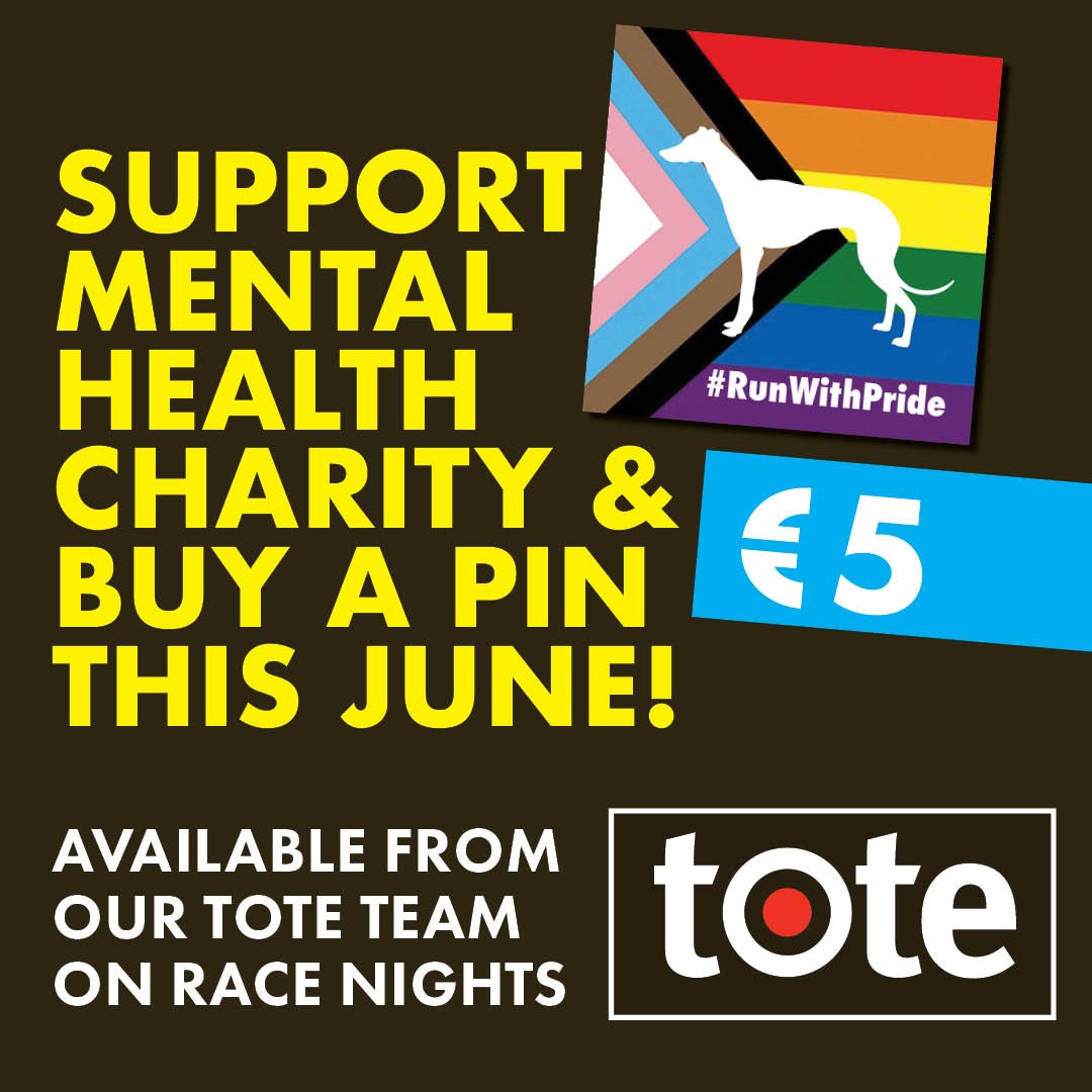 newbridgedogs's tweet image. 🏳️‍🌈 Get your pin tonight here in Newbridge and support Pride Month!

Our Tote team will be raising funds throughout June by selling a beautiful Greyhound #RunWithPride badge for just €5, all money raised will be donated to mental health charity.

#GoGreyhoundRacing #ThisRunsDeep