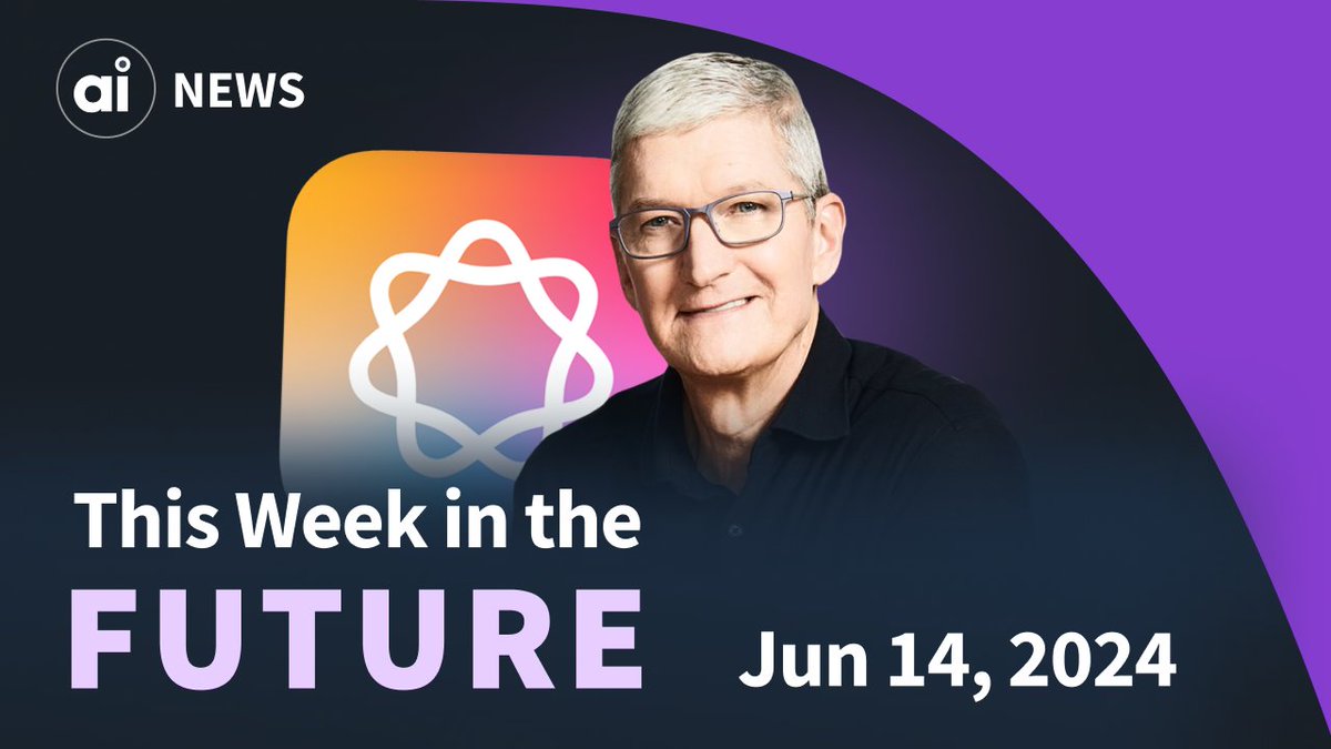 🔥 Here's what happened in #AI this week:

➡ <a href="/Apple/">Apple</a> revealed its AI strategy at #WWDC24
➡ Siri is getting upgraded to a true AI assistant
➡ ChatGPT will be integrated into Apple devices

Read the newsletter: newsletter.ai-forall.com/p/apple-and-op…