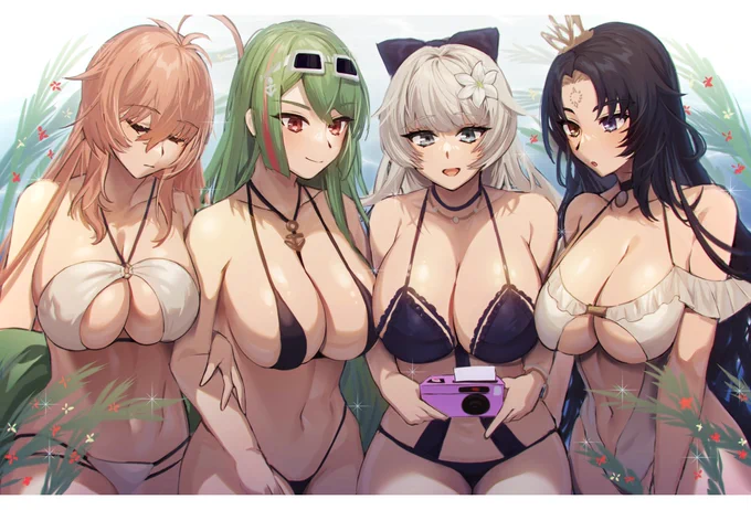 手数料無料なのでskeb宣伝夏と言えば水着!ビール!ご飯と酒と女の子絵いかがでしょうか 