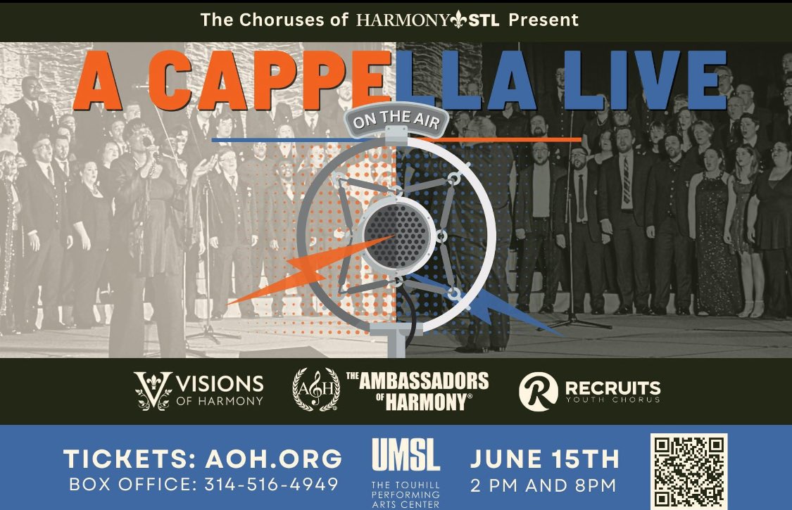 Escape the heatwave this Saturday inside the beautiful and *air-conditioned* Touhill Performing Arts Center to see our 2pm and/or 8pm shows!  facebook.com/share/Ba2HV5cr…