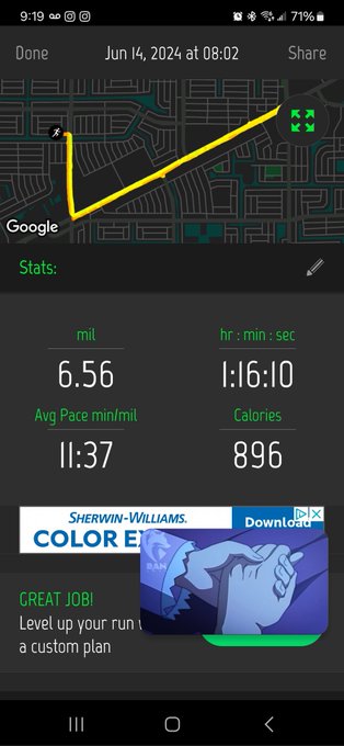 Happy Friday just got done with a run. Pretty worn out need a nap. https://t.co/xQRaVNjhmd<a href="/tag/fitness"class="tags"><span>#fitness</span></a>