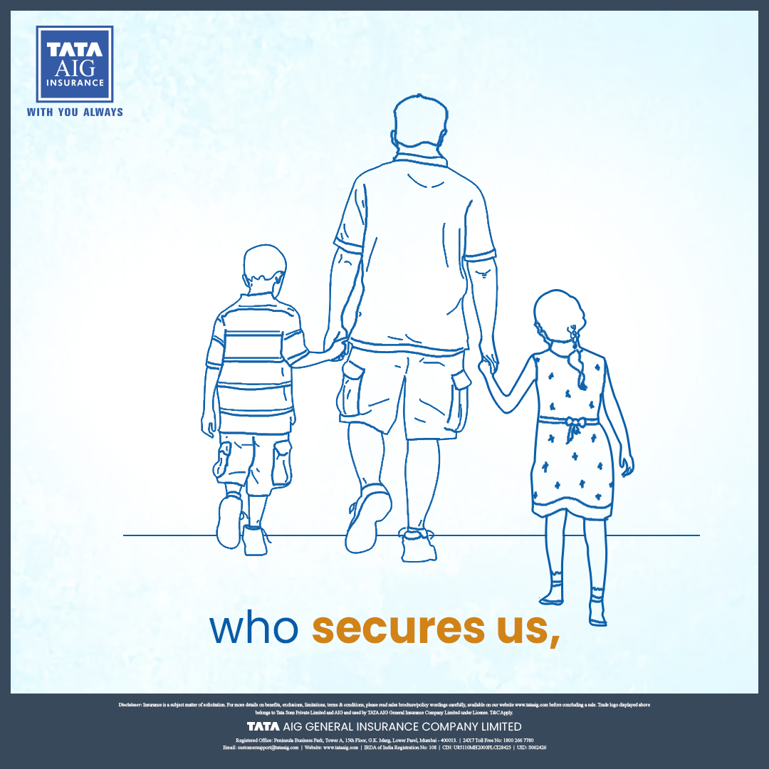 TATAAIGIndia's tweet photo. Here's to the dads who safeguard our journeys, uplift our spirits, and help us achieve the extraordinary. Happy Father's Day from TATA AIG ๐จโ๐ผ
#TATAAIG #FathersDay #ExpectTheExpected #TrustedNaamFantasticKaam #TrustedNameCompleteClaim https://t.co/0idDmcjGjq