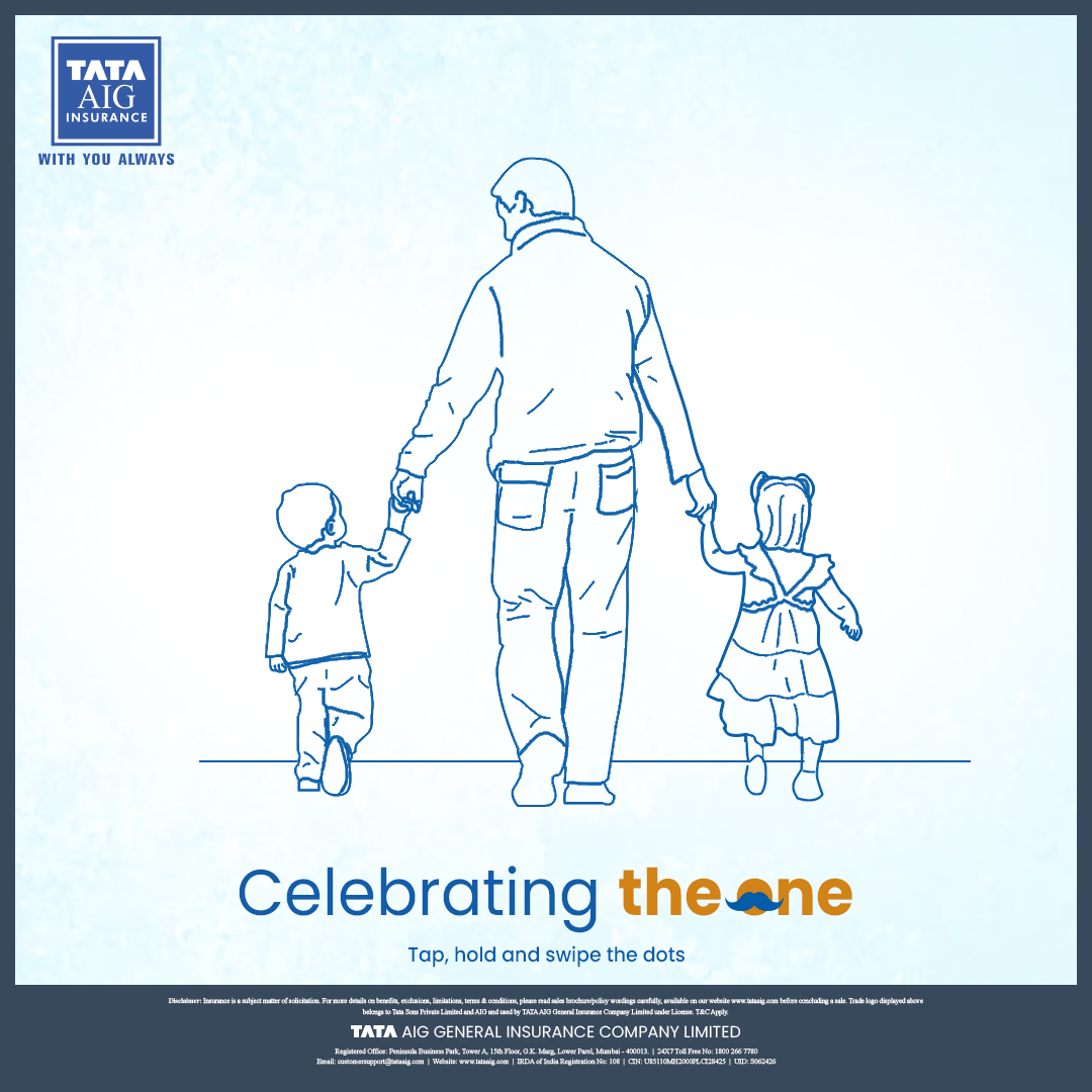 TATAAIGIndia's tweet photo. Here's to the dads who safeguard our journeys, uplift our spirits, and help us achieve the extraordinary. Happy Father's Day from TATA AIG ๐จโ๐ผ
#TATAAIG #FathersDay #ExpectTheExpected #TrustedNaamFantasticKaam #TrustedNameCompleteClaim https://t.co/0idDmcjGjq