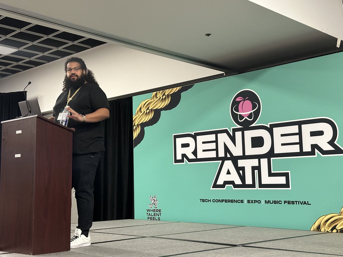 LawrenceDCodes's tweet image. 100% THIS! If you thought @leonnoel was coming to talk about switch statements, nawww cousin he switched it up. This is a sermon and I so wish the entire conference could hear it. This is a whole keynote. This is @RenderATL 🔥