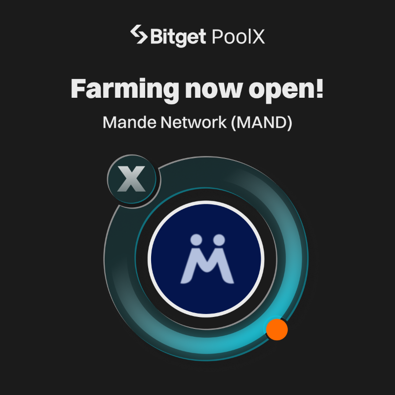 bitget's tweet photo. Farming is now open for $MAND on #Bitget PoolX. @MandeNetwork
⛏️ Stake $ETH to grab a share of 192,000 MAND.
⏰ June 14, 12:00 PM - June 24, 12:00 PM (UTC)
➡️ Stake to earn now: https://t.co/7obLEEsC2l