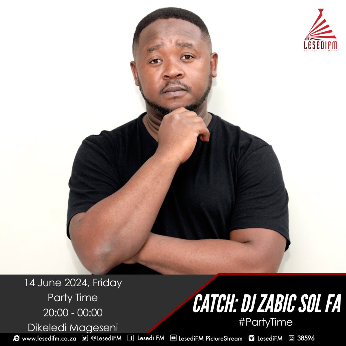 LesediFM's tweet photo. #PartyTimeMix le @ZabicSolfa. https://t.co/HgilOXJnc9