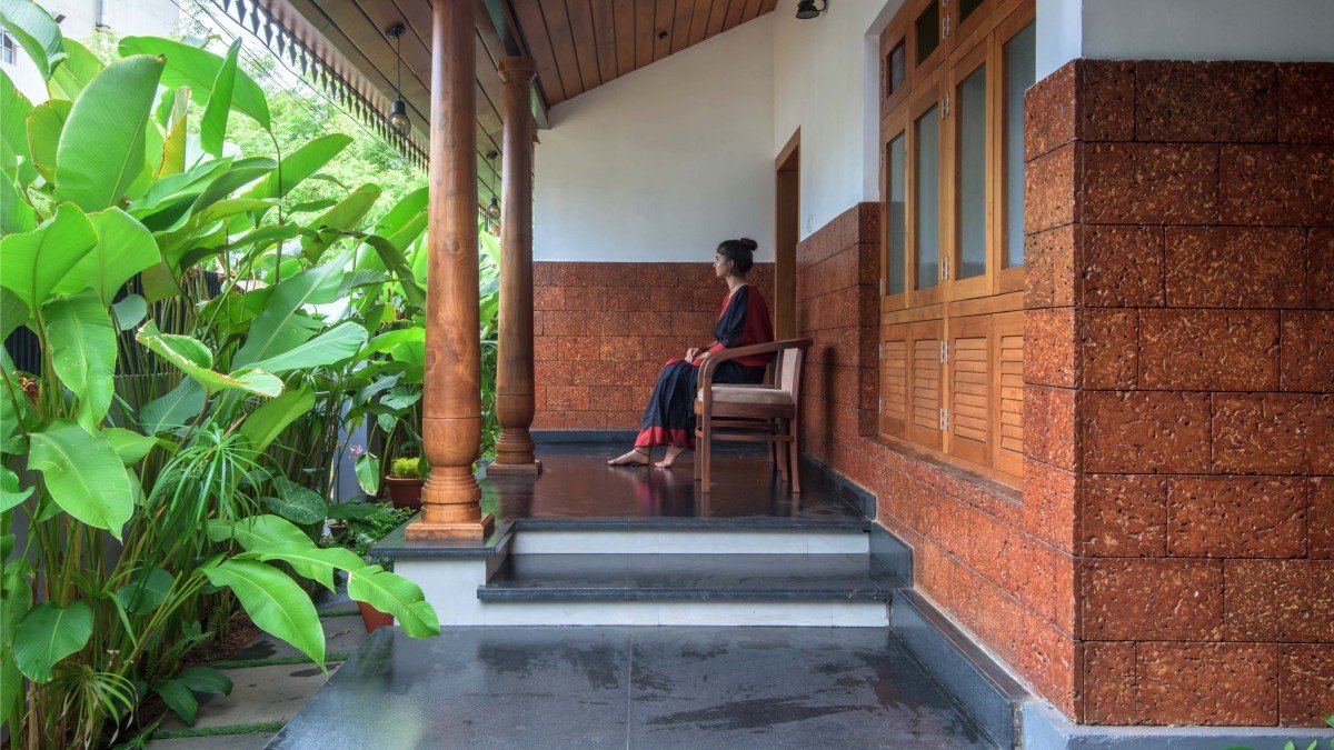 IndicAesthetics's tweet image. Sarada Vihar by 7th hue studio in Kerala, India.