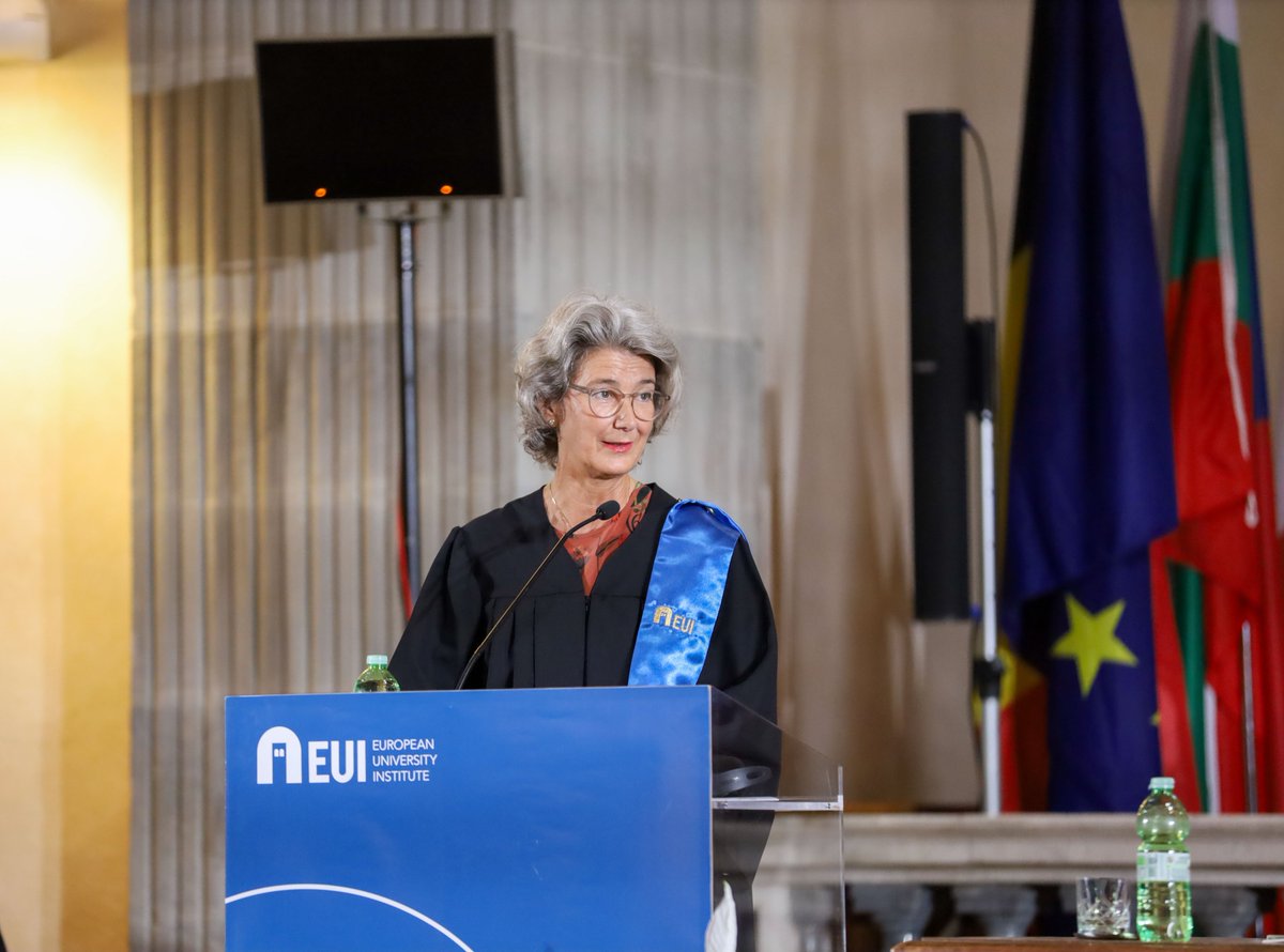 "Your success today stands as a testament to your resilience and the enduring spirit of inquiry that defines the EUI."

🎓 EUI President <a href="/patriziananz/">Patrizia Nanz</a> opens the ceremony for #PhD and Master of Research in Economics #MRes graduates.

Join the livestream 🎥 eui.eu/en/live