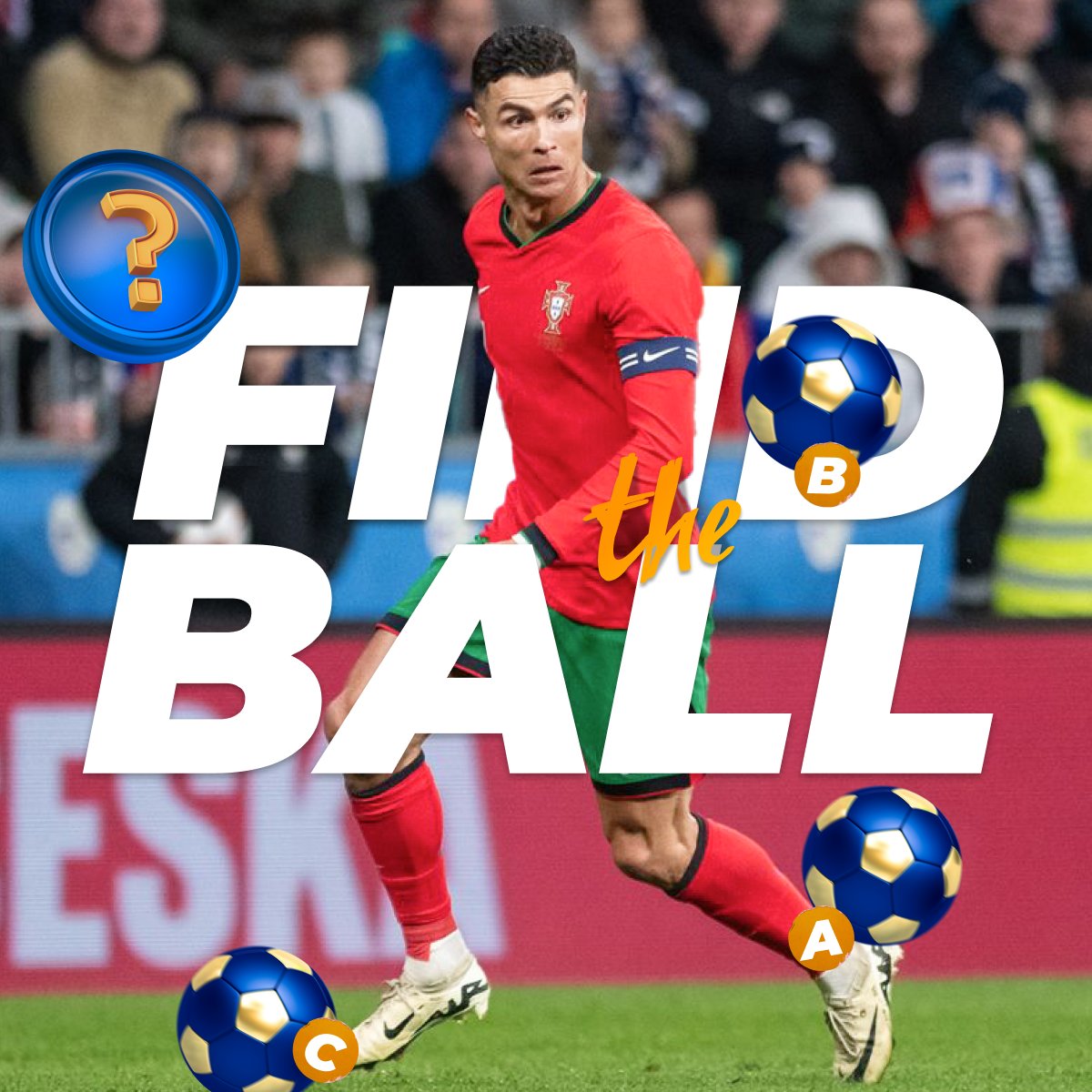 PariPesaNigeria's tweet photo. 🔍 Ready to spot the hidden ball in this pic?❓
😏 Take your best shot and drop a comment below with your guess! 💬😐
#Ronaldo #FindtheBall https://t.co/5JRnDYNE7w