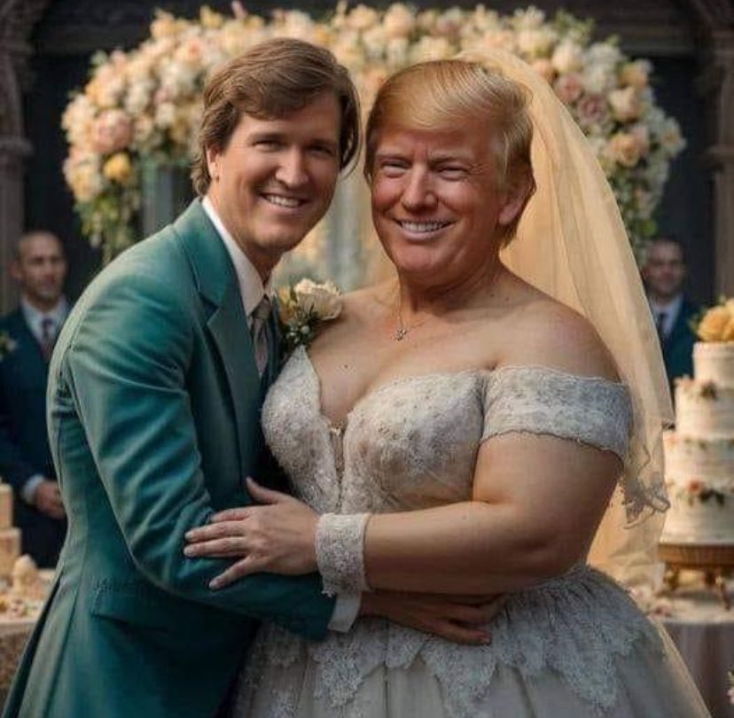 AnnieForTruth's tweet photo. Tucker and his Russian bride! 😂 https://t.co/vBv4faHAML