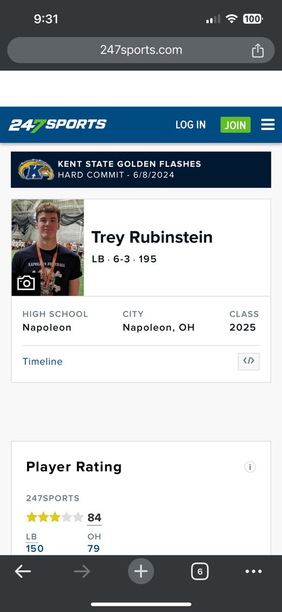 Honored to be named a 3 ⭐️ by <a href="/247Sports/">247Sports</a>. Can’t wait to keep it going.