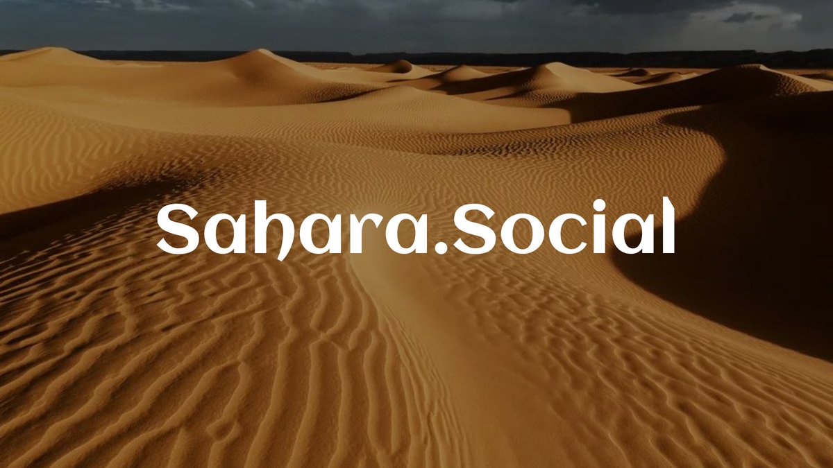 Have an Incredible Weekend Web3!

Come checkout a #Cardano Social-fi!

Sign-up is absolutely FREE! 👇👇👇

sahara.social