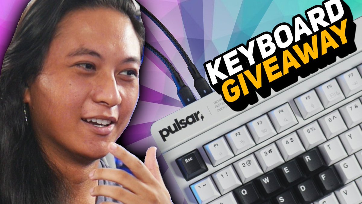 nuttylmao's tweet photo. I'm giving away the new PULSAR XBOARD QS keyboard!

It's pretty dope, it's got two USB-C ports so you can connect it to both a streaming PC *and* gaming PC at the same time! Perfect for you dual PC streamers.

https://t.co/dpBNzhzBgw https://t.co/YYC5b7oyYC