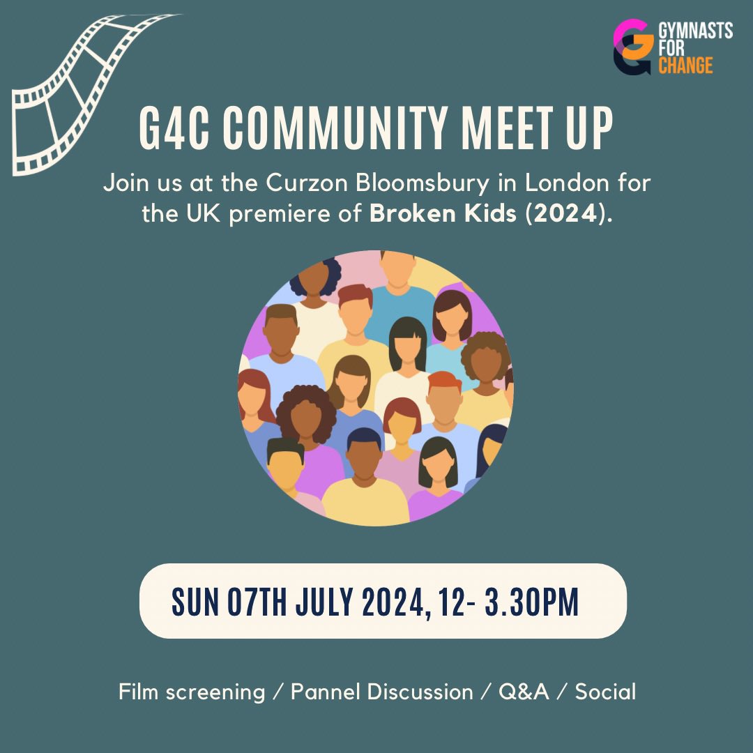 Event announcement 📣

Join us at our first G4C community meet up for an inspiring afternoon filled with powerful conversation showcasing the work of athlete advocates making a difference in our sport. 

Book your tickets now to join the discussions!

⬇️

eventbrite.co.uk/e/gymnasts-for…