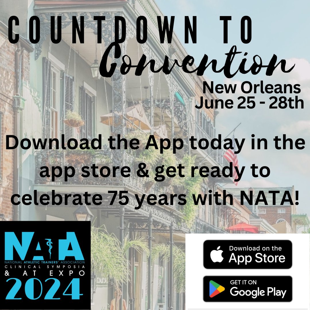 The App is Live &amp; the countdown to NATA is on! Who is joining us in New Orleans this year?!
#nata24 #EPC
