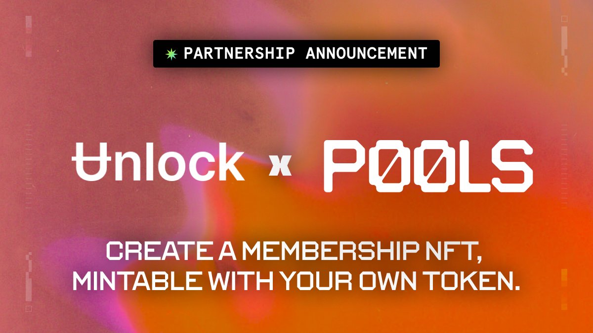 p00ls_'s tweet photo. This week on P00LS:

🔓@UnlockProtocol: Create a membership NFT, mintable with your token

⏲️ A few days left to steal @stellaachenbach's 1st place!

💸 6M+ P00LS tokens tipped on @LensProtocol &amp; @farcaster_xyz 

🌳 10 P00LS Creators got 1M $BONSAI @bonsai_token404 https://t.co/Pf0uWoCgcf
