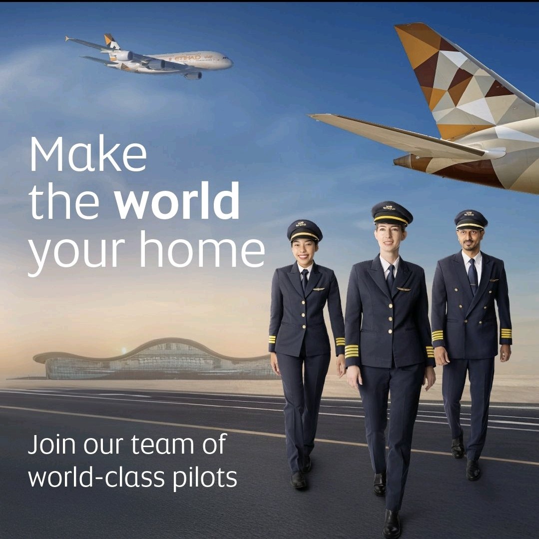 Alrushaidat's tweet photo. Join our elite team of pilots at Etihad Airways 

#pilotlife #aviation #avgeek https://t.co/WIT7ahxHVK