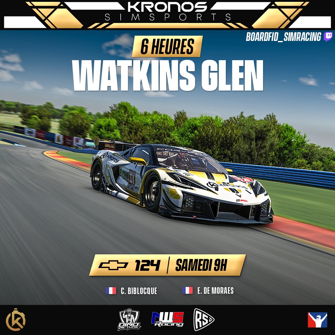 [Special Event- 6H Watkins Glen]  

-GT3-  
#121 : A. DABIN / A. ANDRES 
#122 : F. BOSSON / R. LAURENT  
#123 : N.POUCET / R.FRAGNOL 
#124 : C. BIBLOCQUE / E. DE MORAES  

<a href="/dinopictures1/">Dino Pictures</a> <a href="/RaceStartTV/">RaceStart.tv</a> <a href="/nws_racing/">NWSRacing</a>