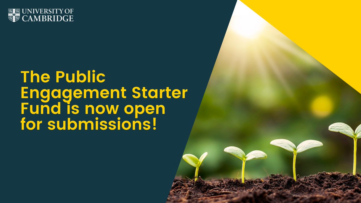 🚀 We have lift off for the Public Engagement Starter Fund for 2024!

Find out more about the fund, criteria for applying and how our team can support you in applying for grants up to £2,000 here: bit.ly/3QrecTH

📅 Deadline for submissions: 15 September 2024