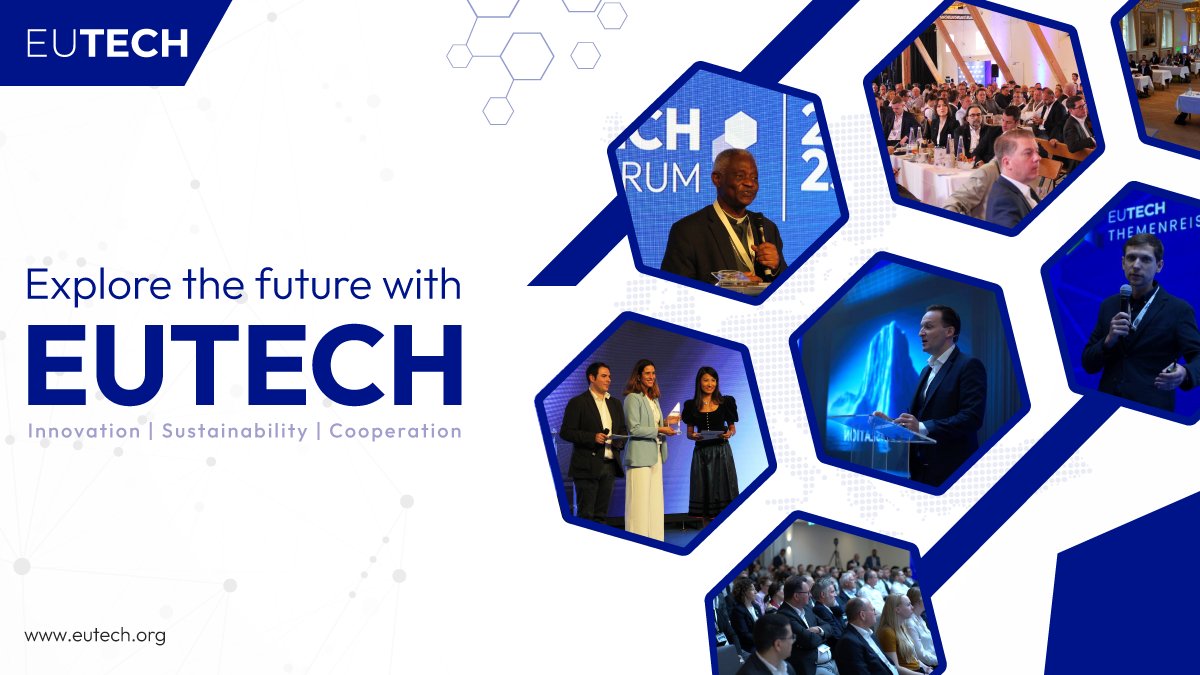 EUTECChamber's tweet photo. Explore the future with EUTECH! Discover our leading initiatives in technology and sustainability across Europe. Join us to make a real difference and shape tomorrow together!

#EUTECH #TechnologyObliges #Innovation #Sustainability #Cooperation https://t.co/5I6vsag6BK