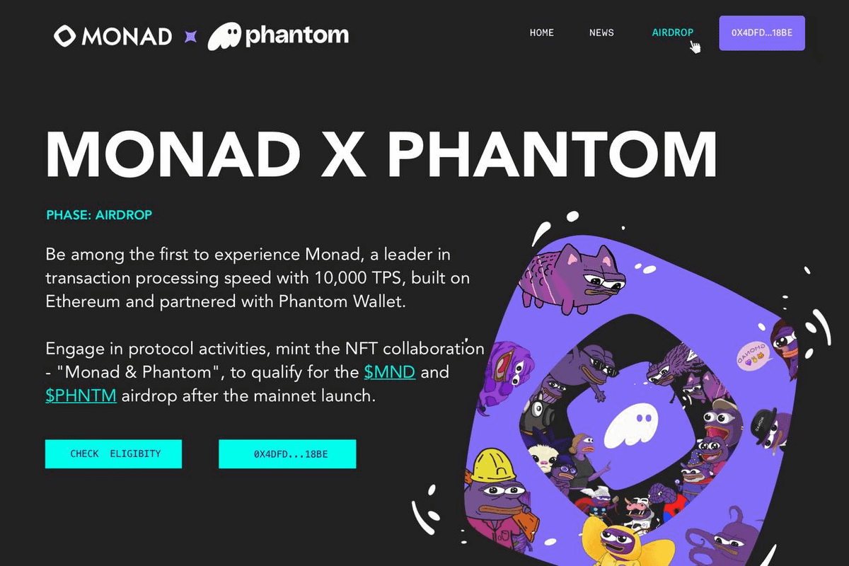 Danny_Crypton's tweet photo. Monad announced a partnership with Phantom Wallet.

Total valuation of $MND &amp; $PHNTM is $1.5B.

Now you can receive 2 airdrops in one action.

here's a detailed guide Monad &amp; Phantom🧵 https://t.co/rYqh7YkEQe