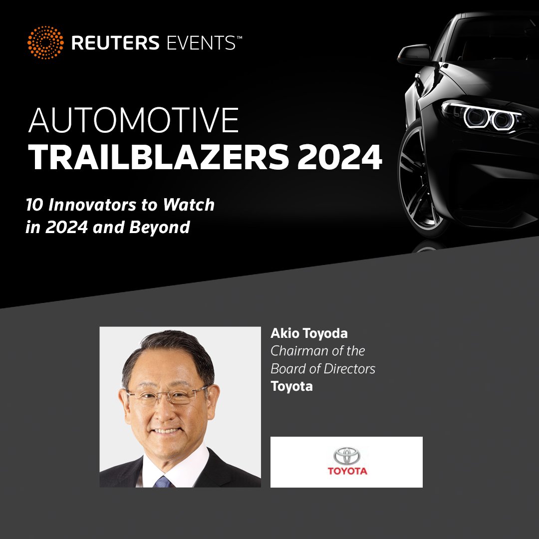 🚗 Automotive Trailblazers - 10 Innovators to Watch in 2024🚗

Toyota chairman holds the view that EVs may not be the sole way forward. With Toyota's sales and share performance it could be unwise to bet against him! Download the full report now: bit.ly/3XlrODg