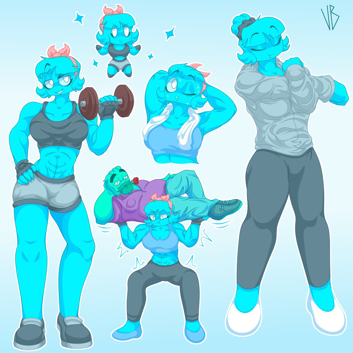 Cinnamation's tweet photo. Synthia is a gym mama
Concepts by @VineBunny 
#ABP #ABrokenParadise https://t.co/9HyVQS040A