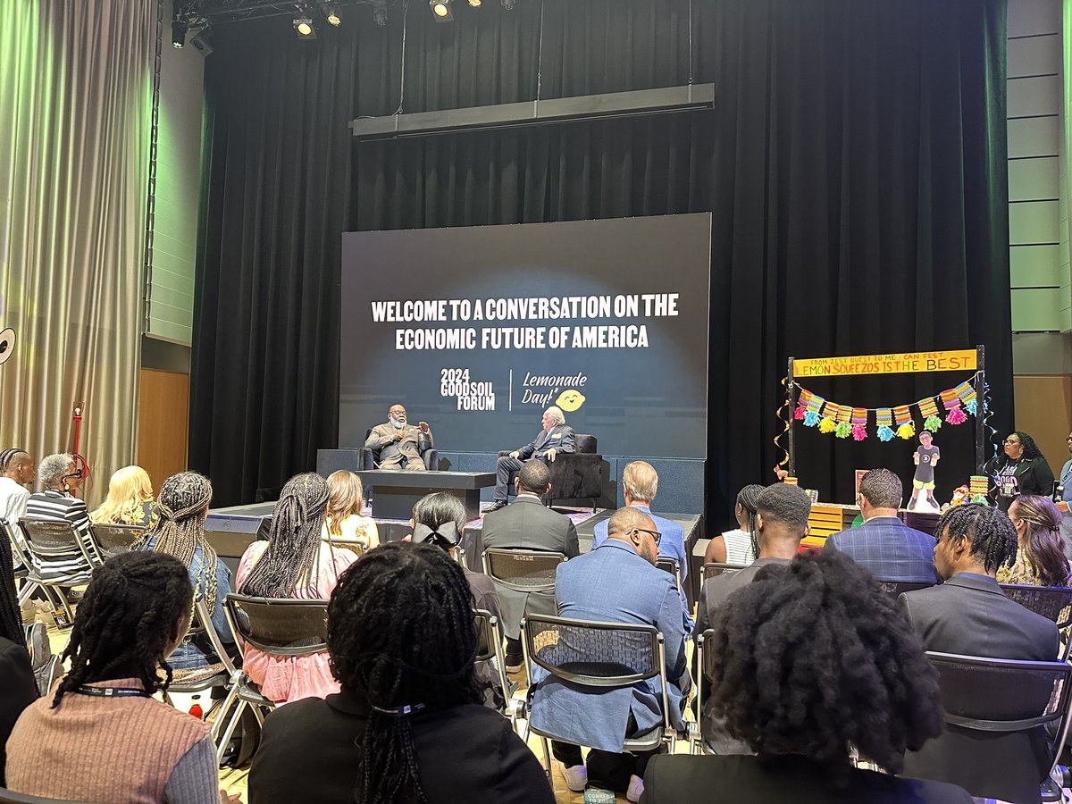 Discussing Lemonade Day, an organization on 
a mission to create a pipeline of the next generation of entrepreneurs and innovative business leaders at the #2024goodsoilforum