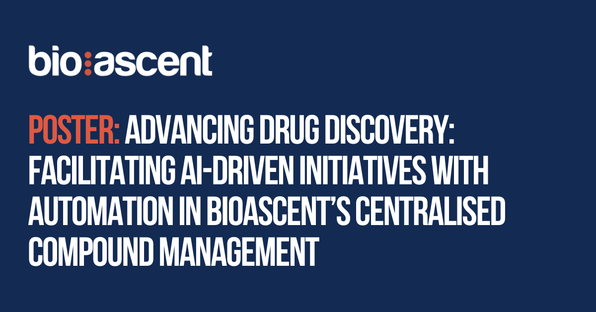 BioAscent's tweet photo. Increasing assay demand and complexity will stretch the capacity and agility of current compound management processes.

View the poster to find out more: https://t.co/mYniAK8Nc8

#CompoundManagement #AI #IntegratedDrugDiscovery https://t.co/wElG2MrG2p