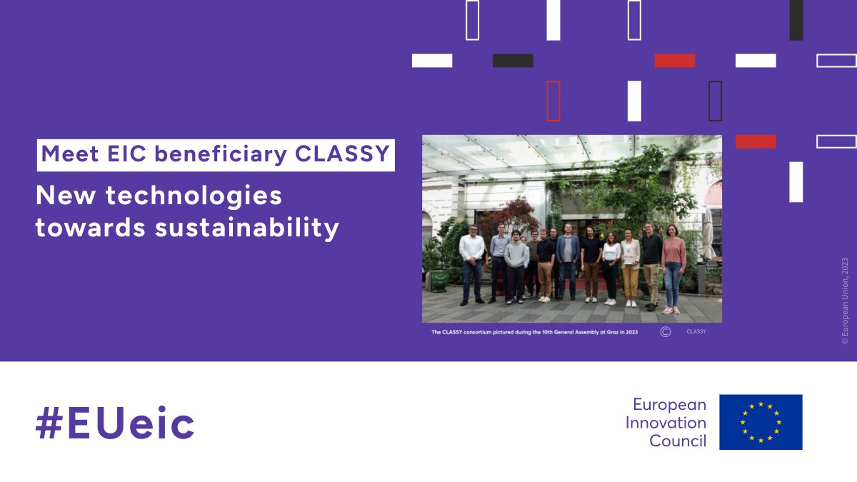 Meet #EUeic beneficiary <a href="/CLASSY_H2020/">CLASSY</a>: 
Innovating sustainable chemical synthesis inspired by living cells!🌱

This EIC research project has advanced self-regulating chemical reaction processes, making them eco-friendlier &amp; efficient.

More on their work 👉eic.eismea.eu/community/stor…
