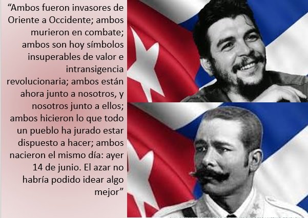 Nacimiento de dos grandes. Día de gala para la Patria. Hombres gigantes por su obra y su pensamiento. #Cujae60 <a href="/CujaeRedSocial/">Universidad Tecnológica de La Habana</a> <a href="/CubaMES/">MES</a>