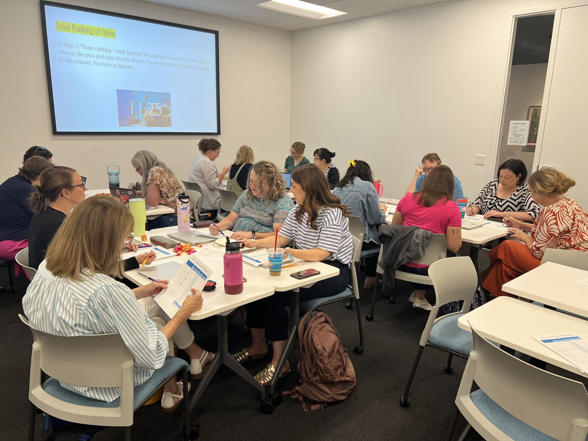 NDE’s Teaching, Learning, &amp; Assessment team is having a team retreat today. Team-building, reflection, and planning are on the agenda!