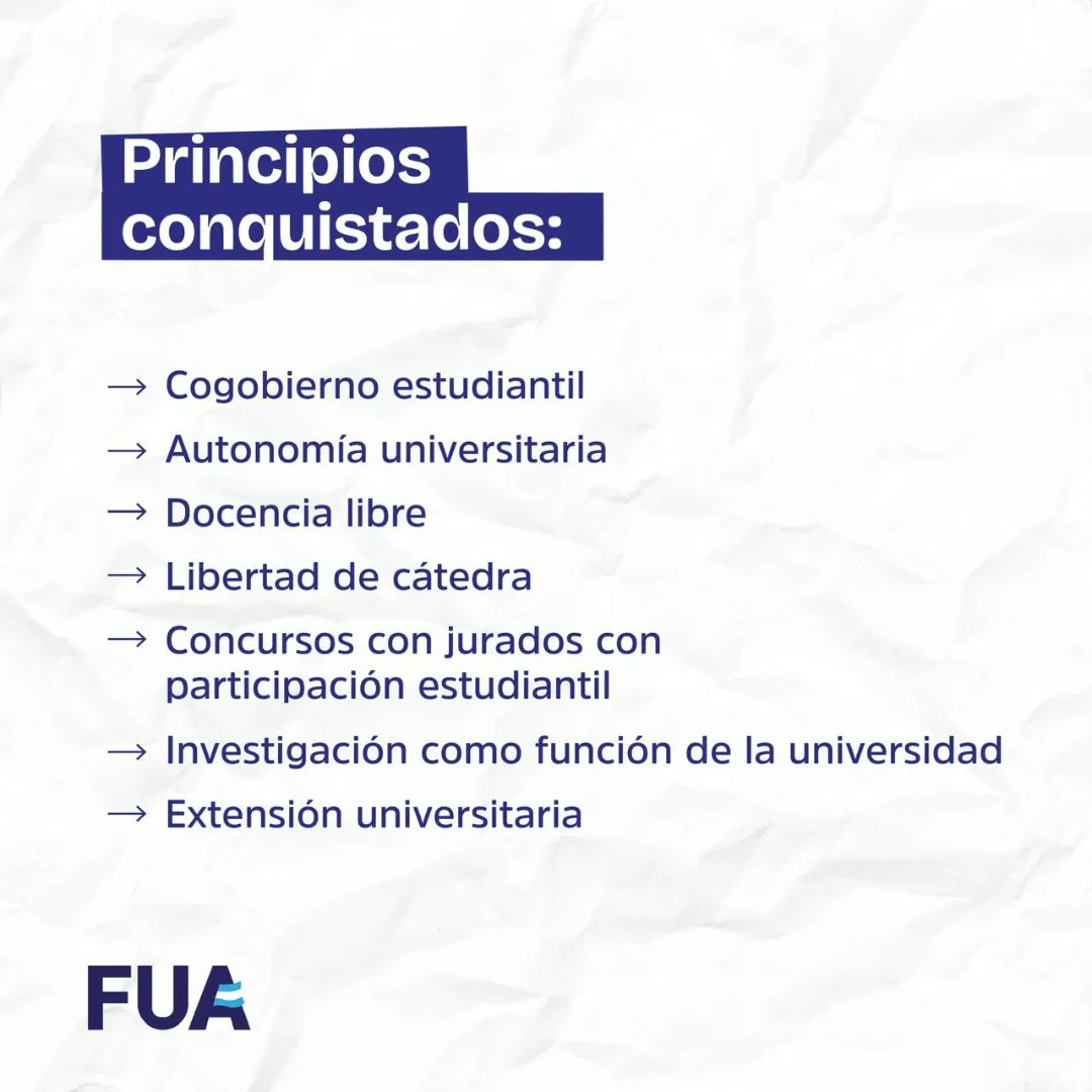El fuego que encendió la lucha reformista sigue iluminando nuestro camino. Hoy luchando en cada aula por una educación inclusiva y de calidad. Por una Universidad Pública que combata la desigualdad.