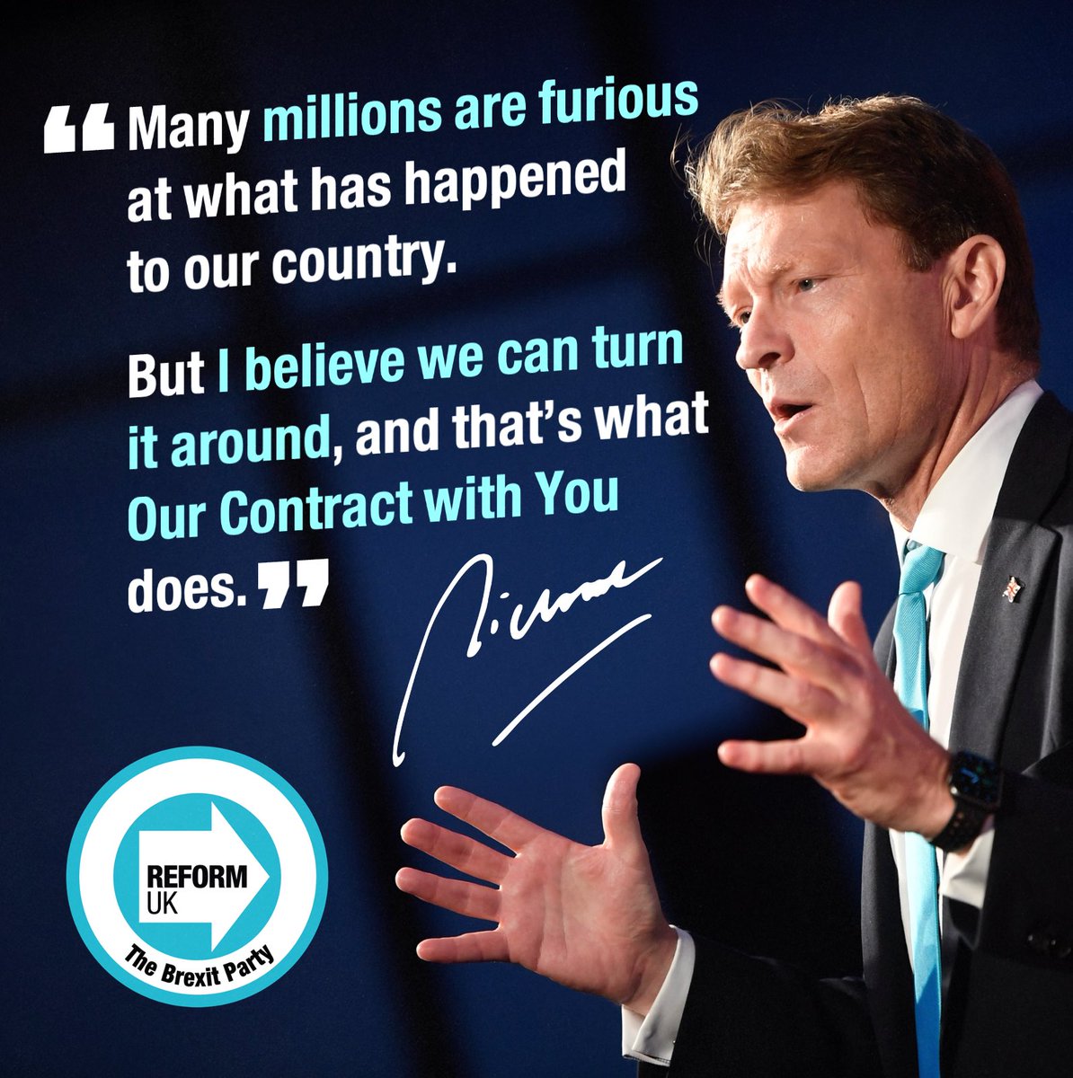 💥HEADS UP REFORM VOTERS💥

WE'RE STARTING A RAPID RESPONSE GROUP TO RETURN FIRE FROM TORY &amp; LABOUR ATTACKS ON NIGEL &amp; OUR PARTY.

PLEASE GET YOUR FOLLOWERS TO FOLLOW THIS ACCOUNT, SO WE CAN PROVIDE YOU WITH STRONG REBUTTAL TALKING POINTS &amp; DEFEND THE ATTACKS. WE BEGIN MONDAY!