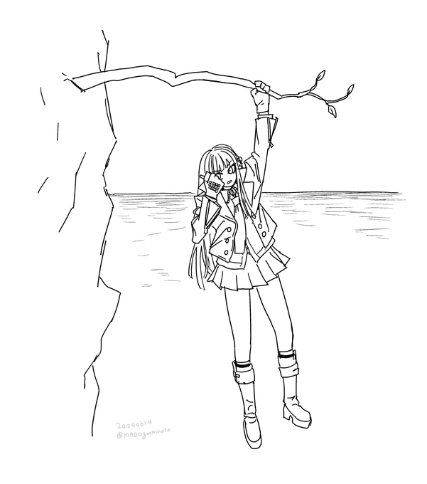 「もしもし苗木くん?私が今どこにいるか分かるかしら。山といえば山だけど海といえば海よ。でもまだ海ではないのだけれど、かといって山でもないわ。ここまで言えば、もうわかるわよね」 