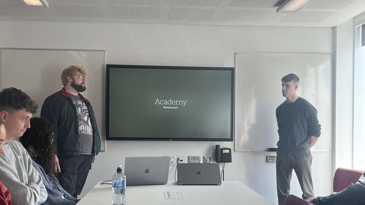 “People are not your most important asset, the right people are!”
<a href="/DrLauraWells/">Dr Laura Wells</a> &amp; I were like proud parents watching our two <a href="/UlsterBizSchool/">Ulster University Business School</a> #UUBSHTEM placement students, Matthew Fegan &amp; Michael Morrissey, deliver a presentation on their work  experience at Academy Restaurant.