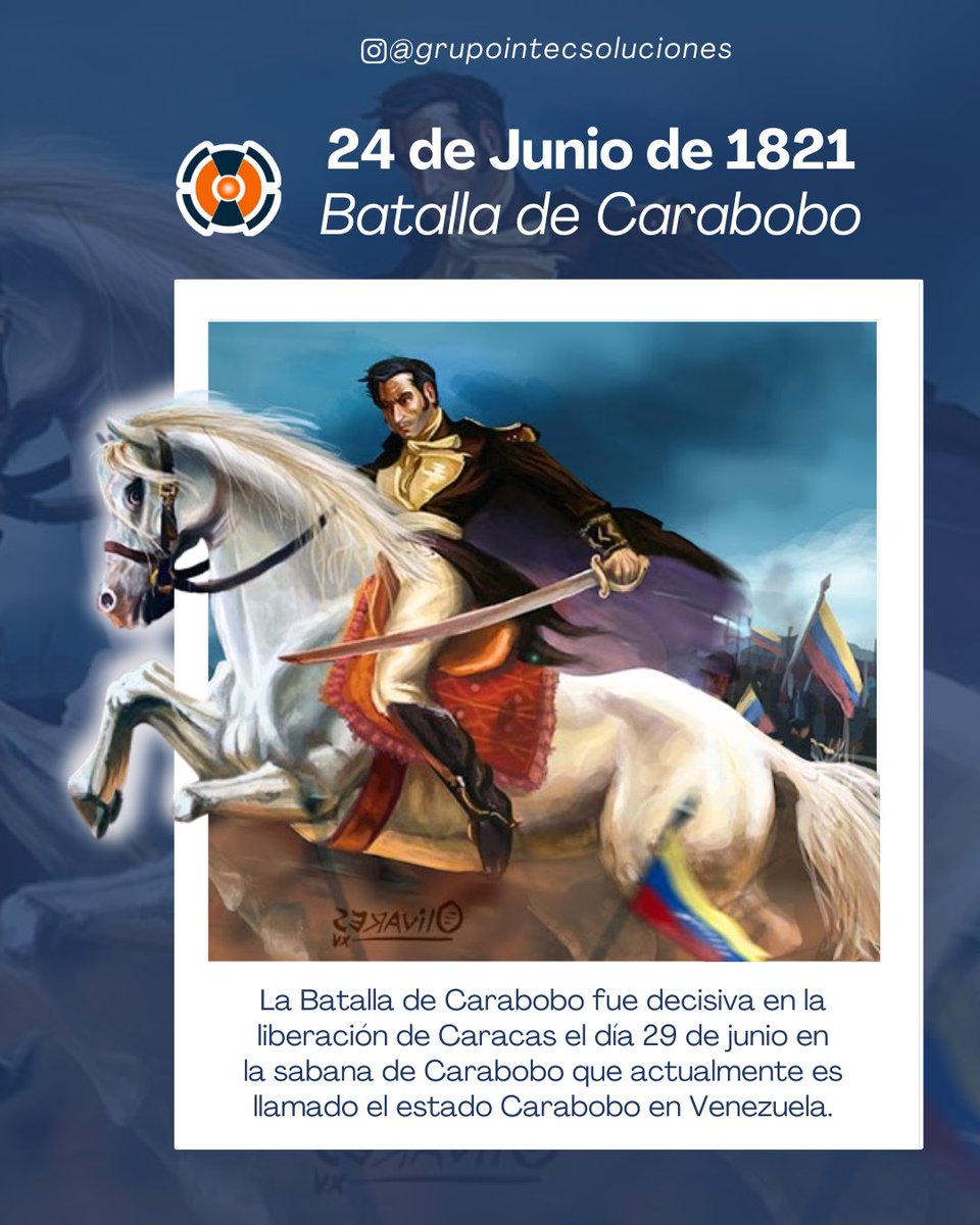GrupoIntec's tweet photo. La #BatalladeCarabobo 🇻🇪 se llevó a cabo en el Campo de Carabobo el 24 de junio de 1821, por parte del ejército patriota, favorable a la libertad de Venezuela, contra el ejército realista, defensor de la unidad del Imperio español. https://t.co/H5XTA9cQbC
