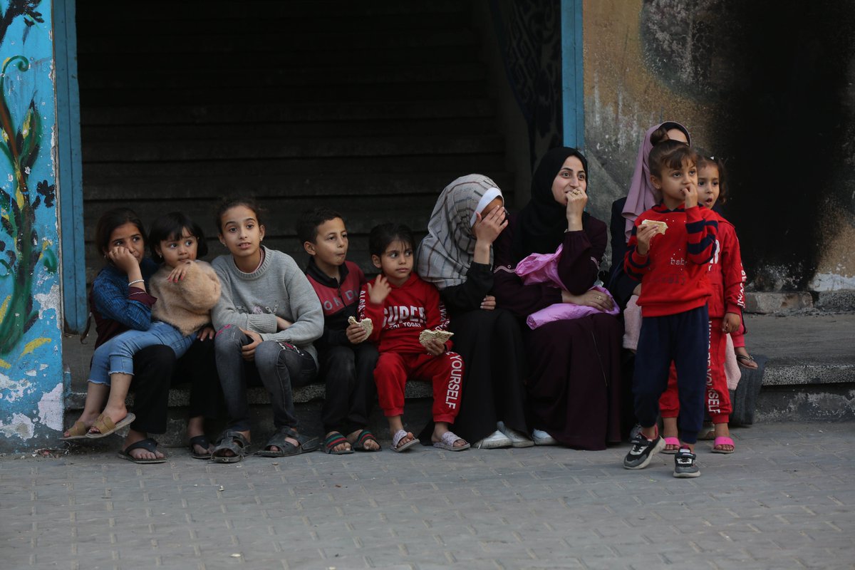 UNRWA's tweet photo. Since the war started, 625,000 children across #Gaza have been denied an education as schools have been forced to remain closed.

Our @UNRWA colleagues continue to support Palestinian children with activities to help them get back to learning, but it’s not enough. #CeasefireNow https://t.co/JqzU9DKMey
