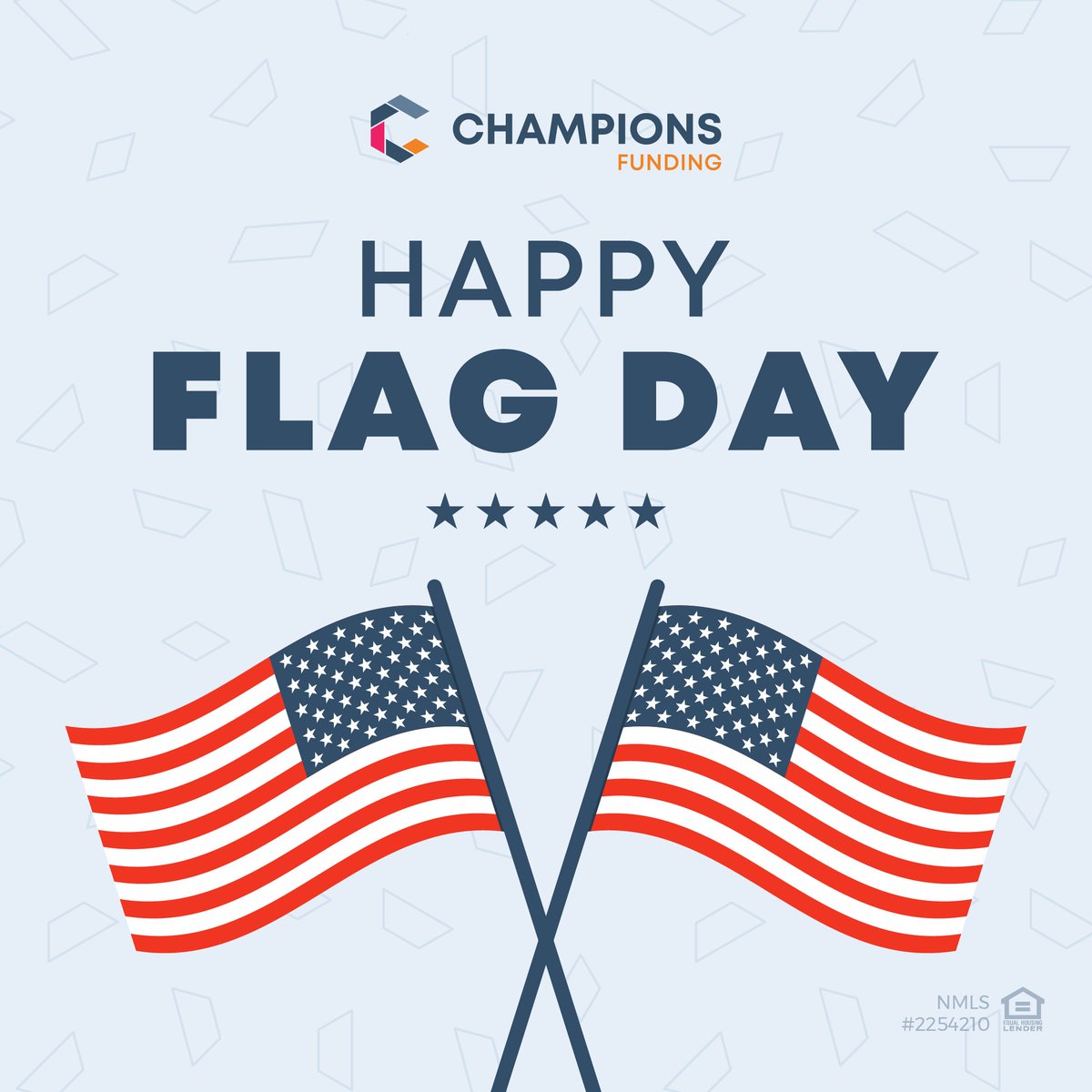 ChampsTPO's tweet photo. Just like our flag represents unity and pride, owning a home symbolizes stability and the pursuit of happiness. Waving our flags high, from our front yards to our porches, let's remember our goal in the mortgage community to help borrowers realize the American Dream! #FlagDay https://t.co/4an1GyZvSq
