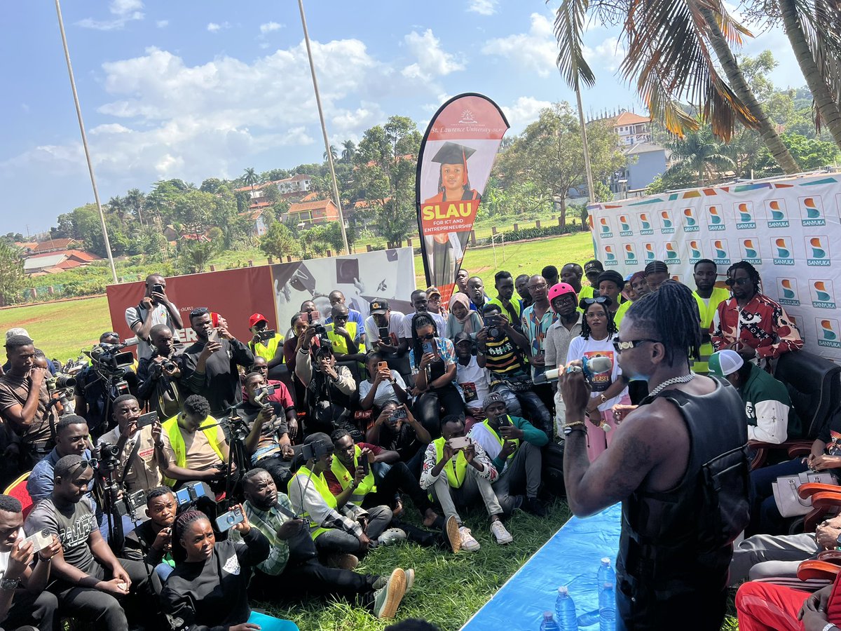 St. Lawrence University Uganda (@stlawrenceuniv) on Twitter photo St.Lawrence University - (SLAU) with Nobert Events unveiling #MemoriesofGoodlyfe at Our University Main Campus in Mengo <a href="/RadioandWeasel/">RADIO & WEASEL</a>
<a href="/JChameleone/">JOSE CHAMELEONE</a>
<a href="/pallasomusic/">Pallaso</a>
#LightYourCandle St.Lawrence University - (SLAU) with Nobert Events unveiling #MemoriesofGoodlyfe at Our University Main Campus in Mengo <a href="/RadioandWeasel/">RADIO & WEASEL</a>
<a href="/JChameleone/">JOSE CHAMELEONE</a>
<a href="/pallasomusic/">Pallaso</a>
#LightYourCandle