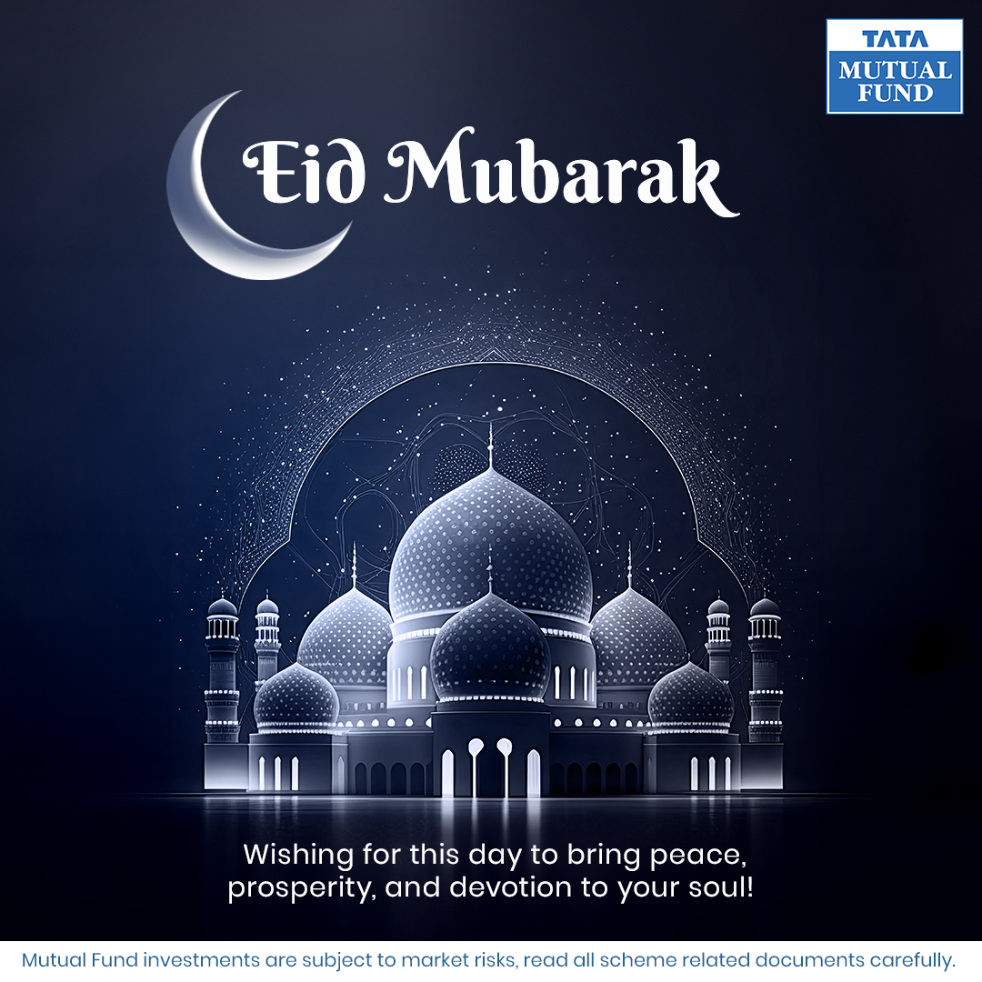 Tata Mutual Fund wishes that the joy of Eid al-Adha brings you and your family an abundance of blessings and financial security.

#TataMutualFund #Investments #MutualFunds #MutualFund #IndexFunds #Eid #EidMubarak #Eid2024 #BakriEid #EidAlAdha #EidFestival