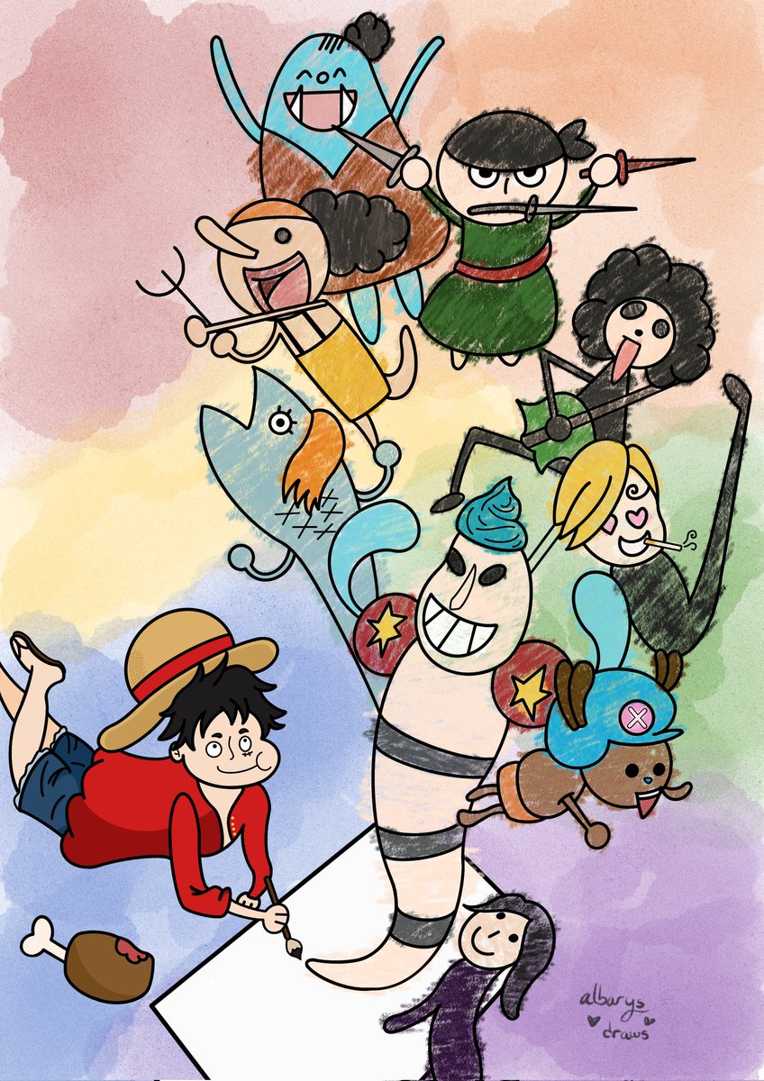 ¿Cómo ve Luffy a sus nakamas?🏴‍☠️🫧

#dibujodigital #dibujosalapiz #dibujo #ilustration #ilustración #art #artist #sketchbook #sketch #onepiecedibujo #onepiece #procreate