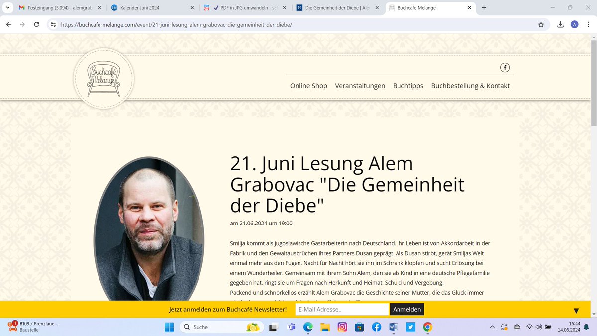 Eine kleine Österreich-Lesereise. „Tor, Tor, Tor - I werd narrisch."  Finale: Nächsten Freitag bin ich zu Gast in der Universität Wien und dem Buchcafé Melange.