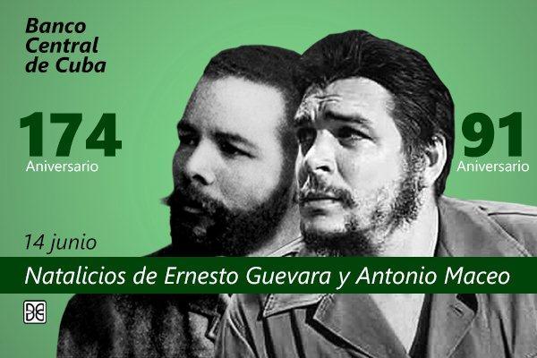 Nuestro homenaje hoy y siempre a dos grandes de nuestra América, nacidos el mismo día, en países y siglos diferentes y unidos por #Cuba, la intransigencia y la historia: Maceo y Che. #MaceoVive #CheVive #CubaPorLaVida #CubaCoopera <a href="/cubacooperaven/">Brigada Médica Cubana en Venezuela</a>